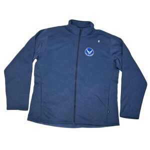 Landway US Air Force Soft Shell Full Zip Jacket Men's 3XL Blue Military NEW